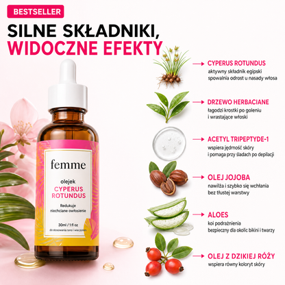 Egipski olejek przeciw porostowi włosów