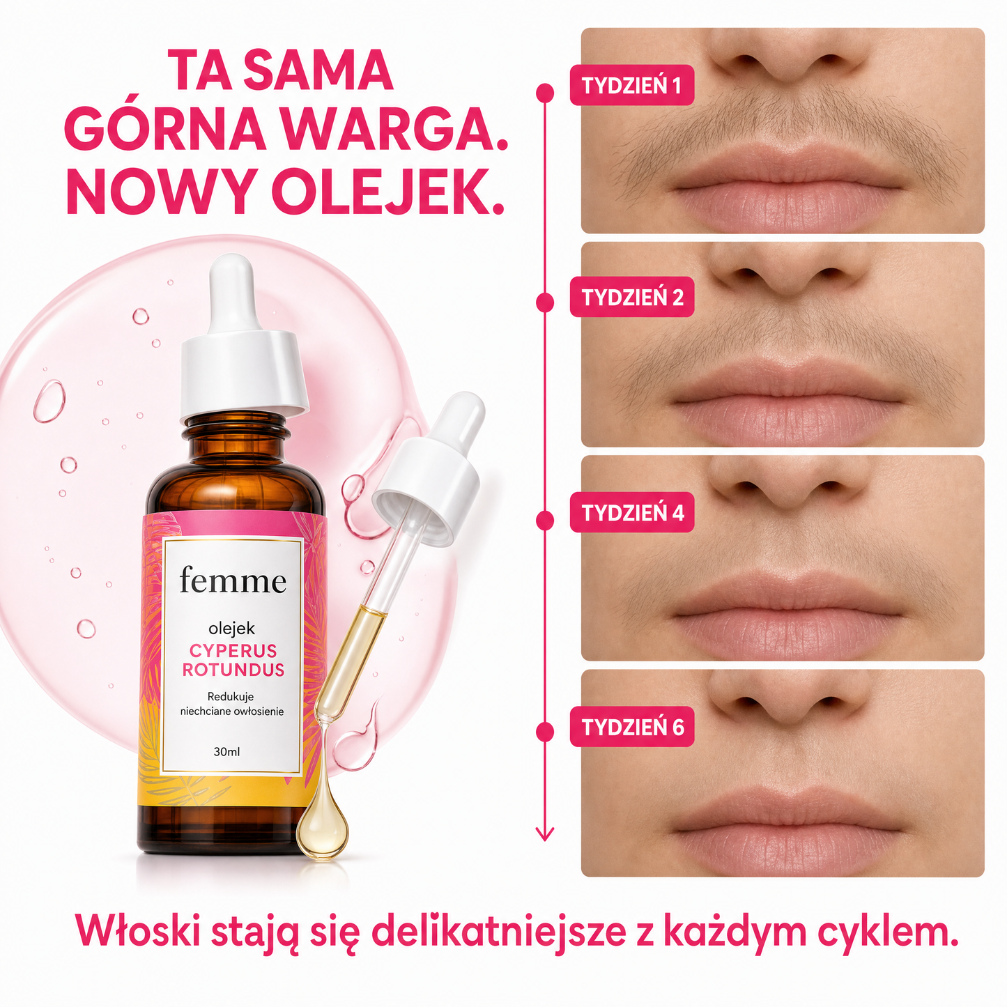 Egipski olejek przeciw porostowi włosów