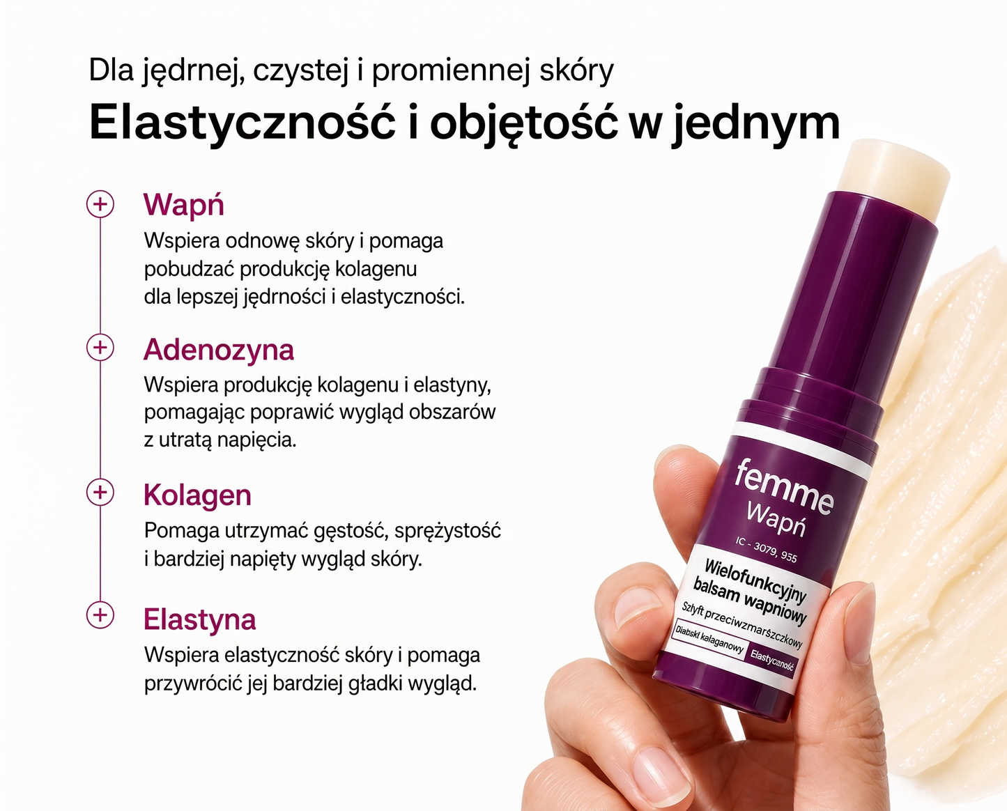 Balsam wapniowy pod oczy i na głębokie zmarszczki