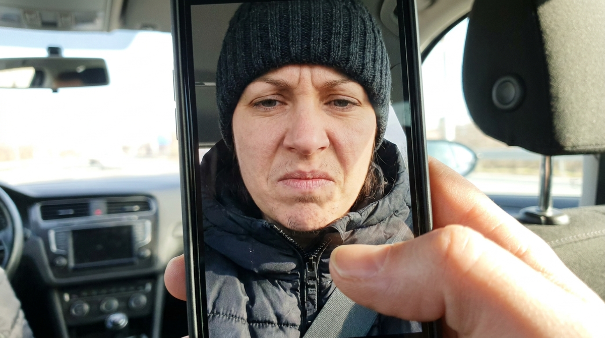 femme olejek - niechciany cień na twarzy na zdjęciu