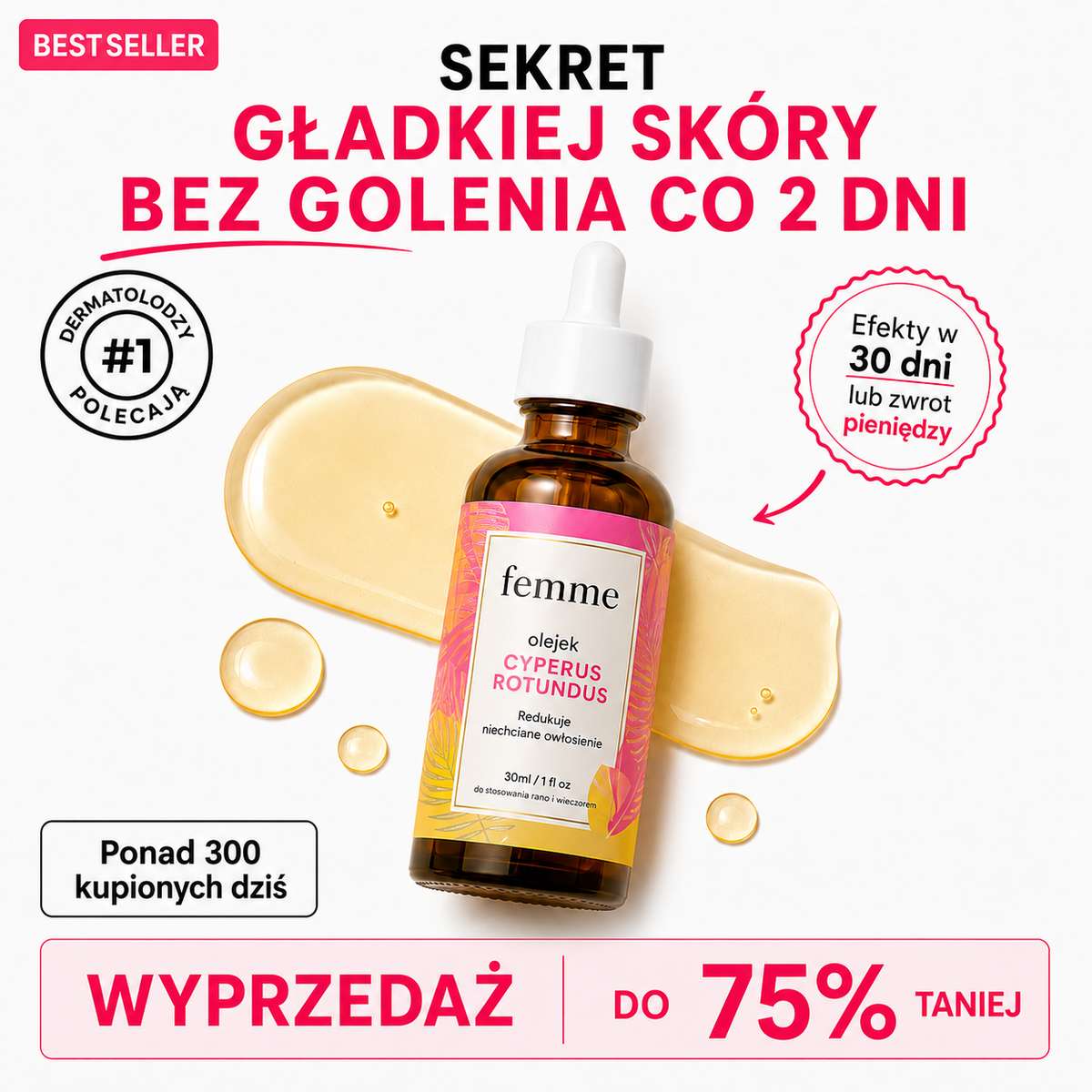 Egipski olejek przeciw porostowi włosów