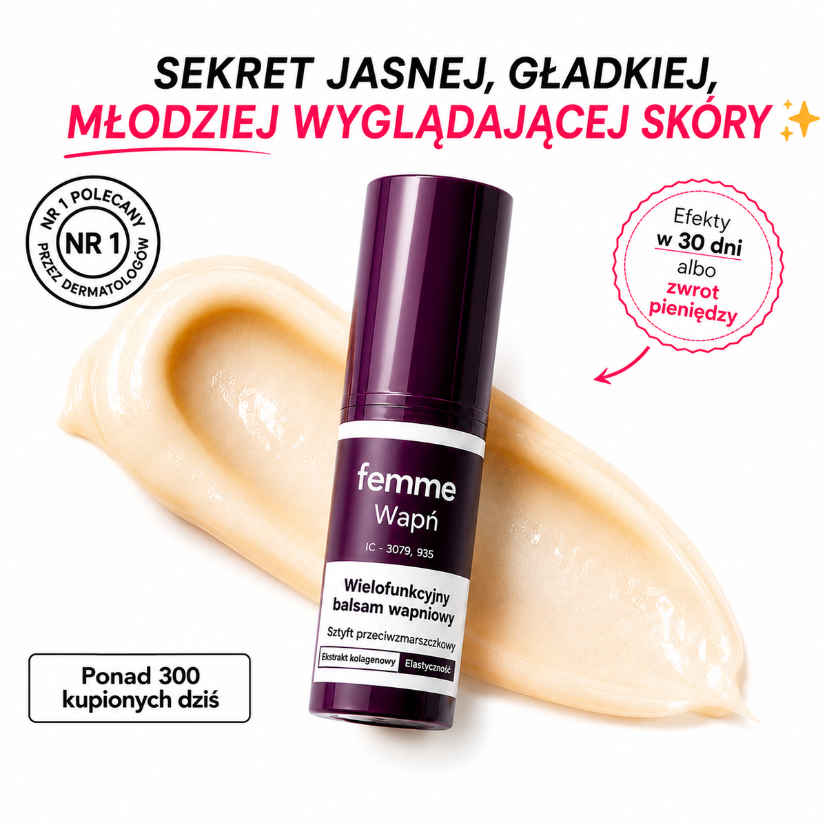 Balsam wapniowy pod oczy i na głębokie zmarszczki