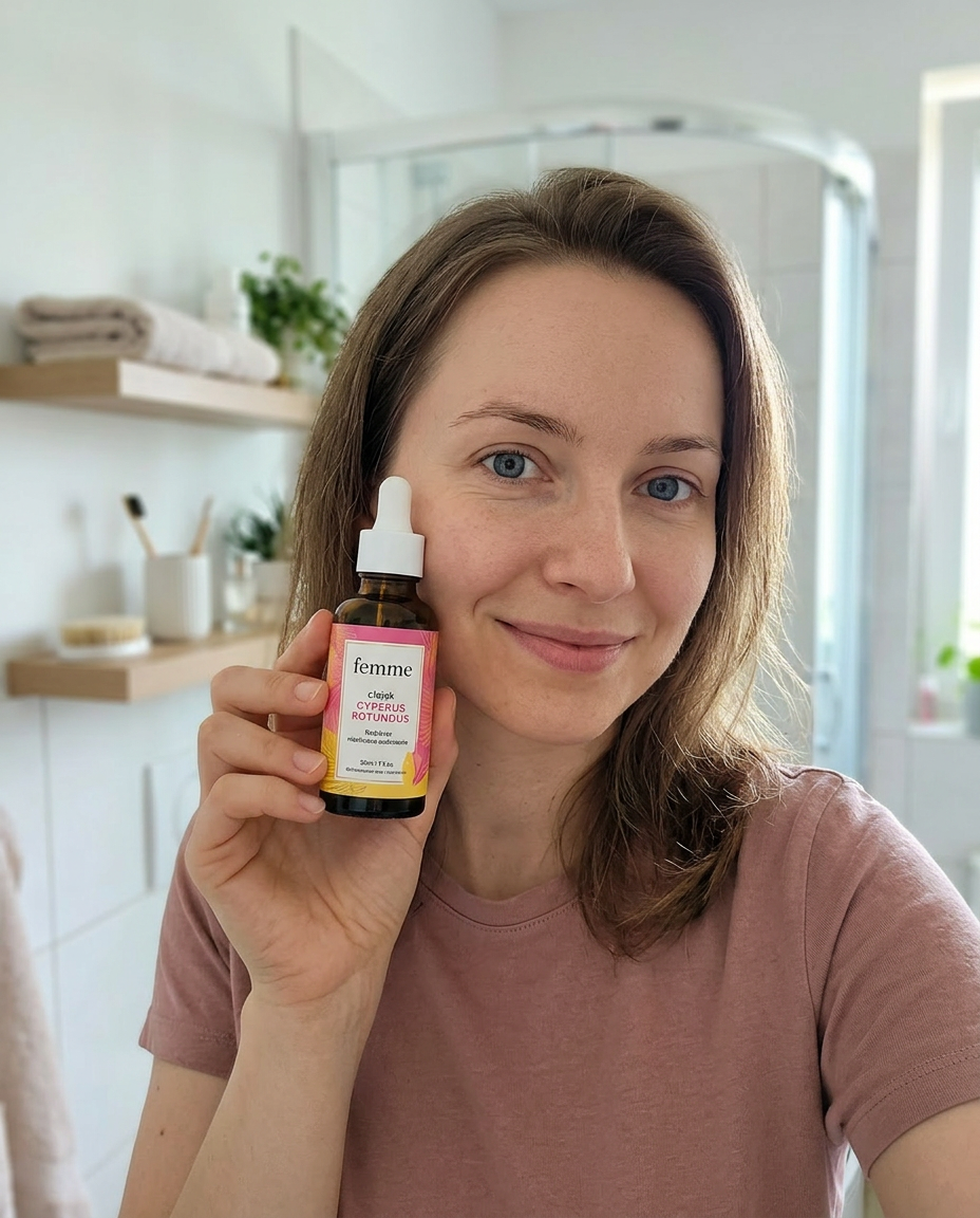 Klientka femme z olejkiem Cyperus Rotundus